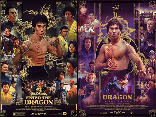 Enter The Dragon, Dragon The Bruce Lee Story Set of 2 Limited Edition Poster