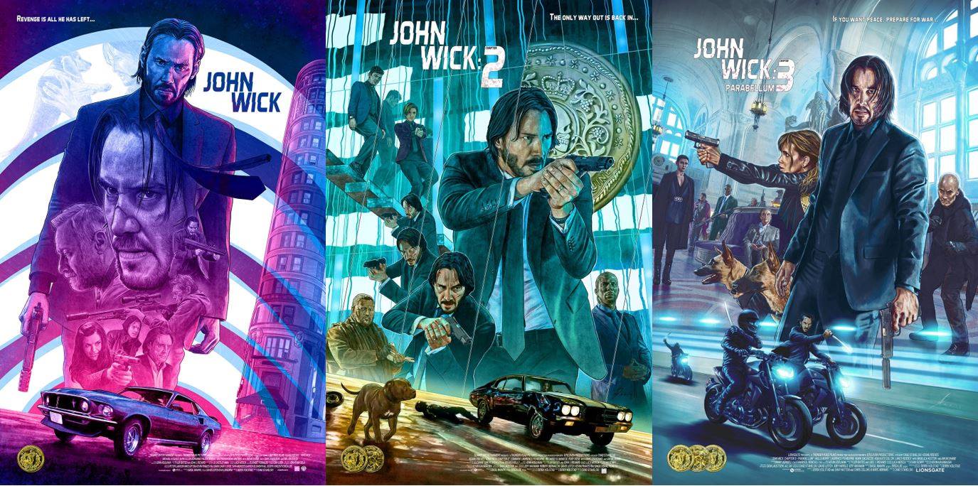 John Wick Limited Edition Poster Set of 3