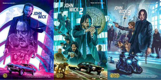 John Wick Limited Edition Poster Set of 3