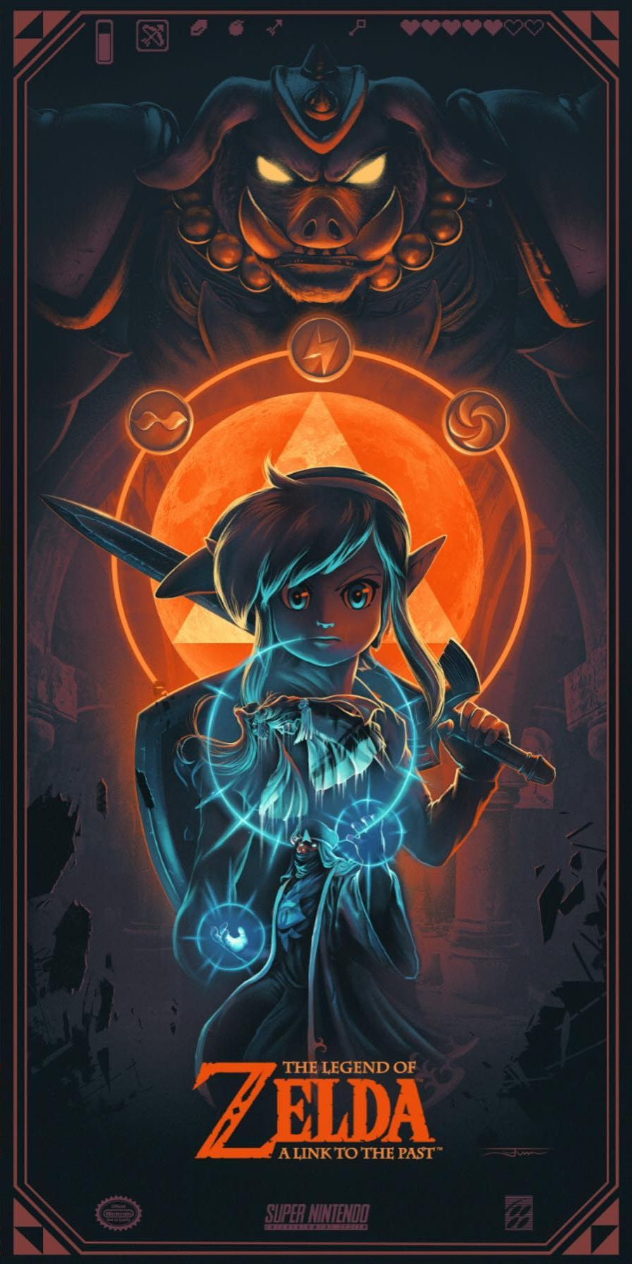 Legend of Zelda: A Link to the Past Limited Edition Poster