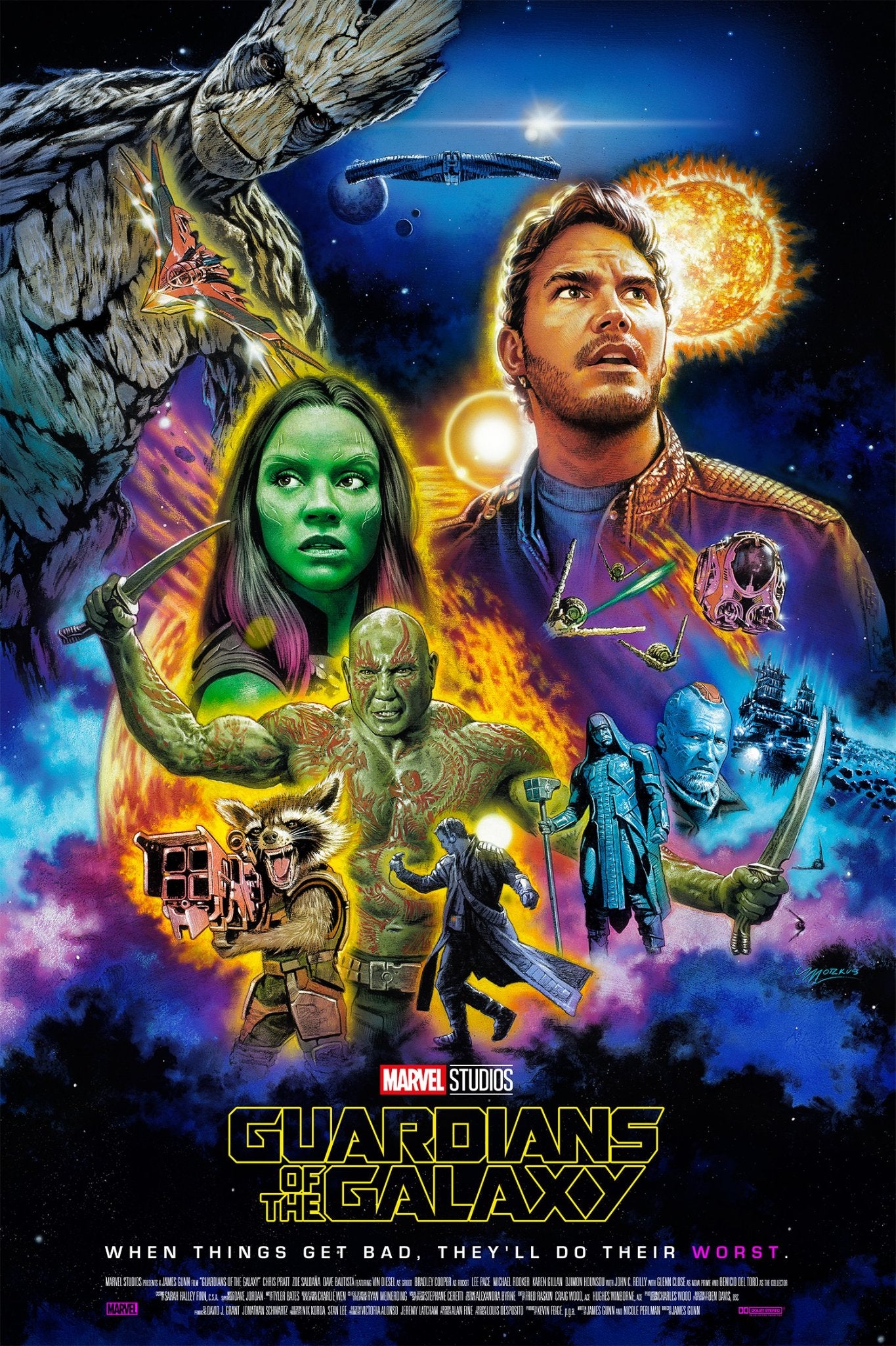 Guardians of the Galaxy Volume 1 Limited Edition Poster