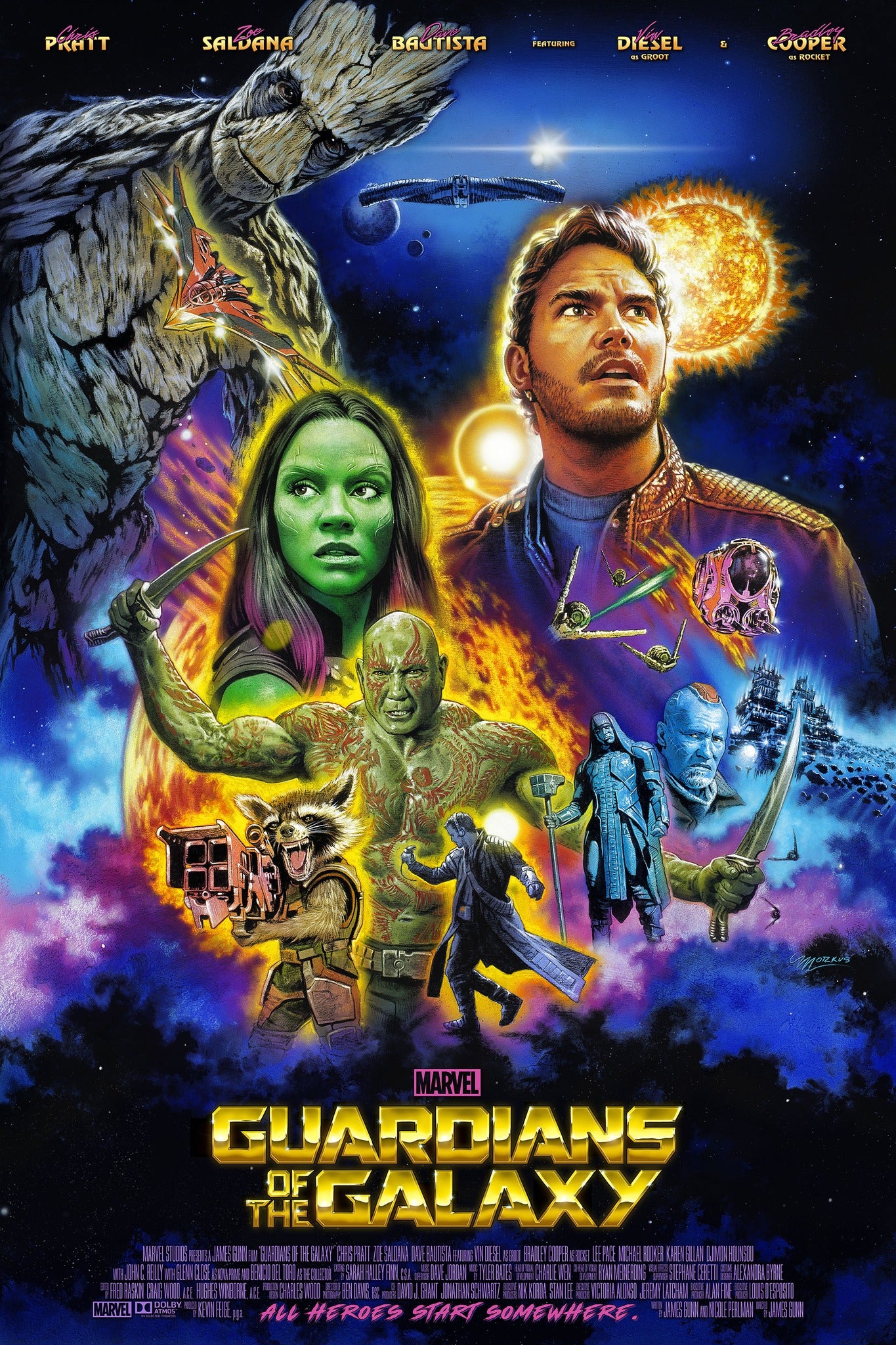 Guardians of the Galaxy Vol.1 Limited Edition Poster