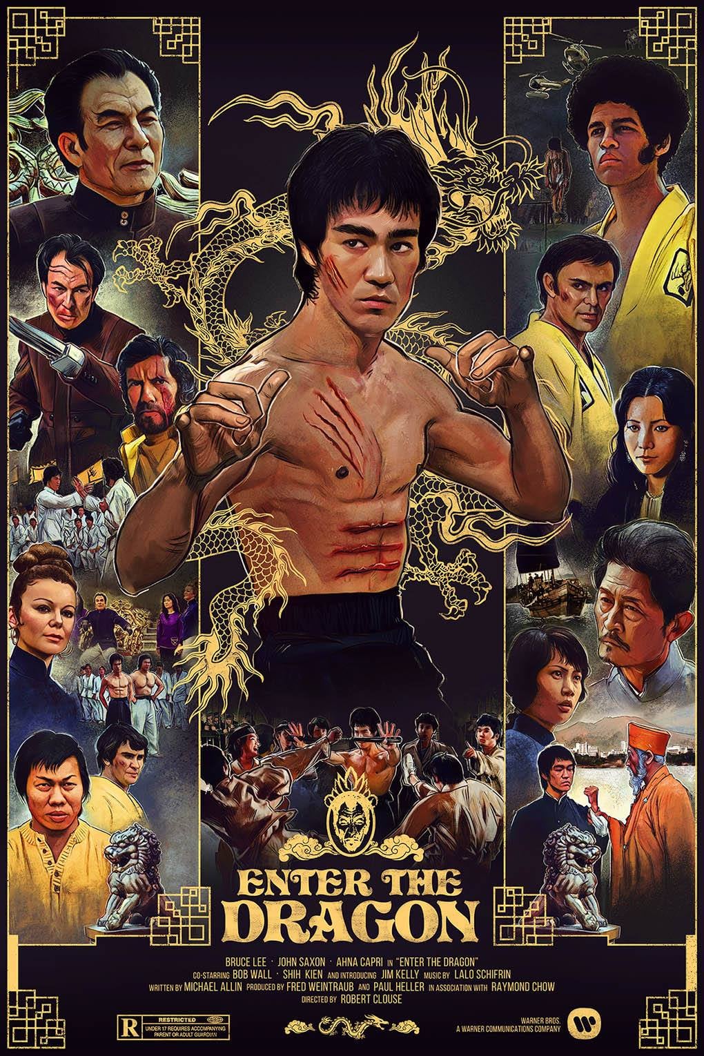 Enter The Dragon, Dragon The Bruce Lee Story Set of 2 Limited Edition Poster