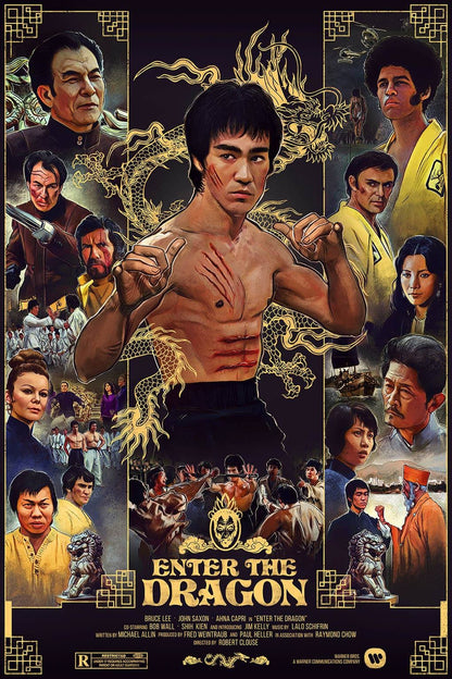 Enter The Dragon, Dragon The Bruce Lee Story Set of 2 Limited Edition Poster