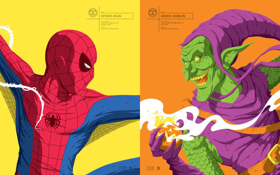 Spider-man and Green Goblin Set of 2 Limited Edition Posters